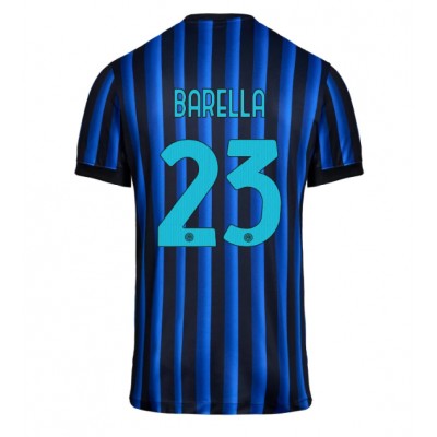 Inter Milan 2025/26 Hemmatröja Herr Nicolò Barella #23 Kortärmad Fotbollströja Inter Milan 2025/26 Hemmatröja Herr Nicolò Barella #23 Kortärmad Fotbollströja