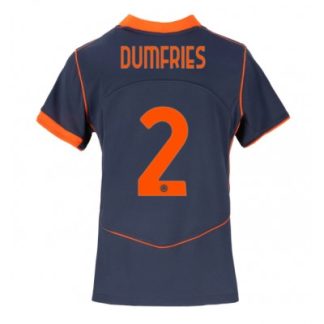 Inter Milan 2025/26 Tredjetröja Dam Denzel Dumfries #2 Kortärmad Fotbollströja