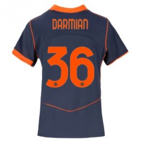 Inter Milan 2025/26 Tredjetröja Dam Matteo Darmian #36 Kortärmad Fotbollströja
