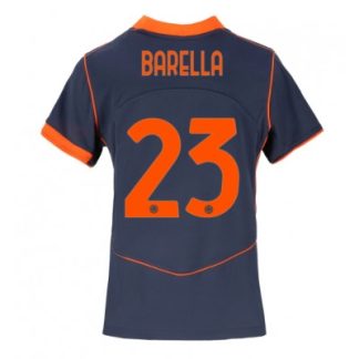 Inter Milan 2025/26 Tredjetröja Dam Nicolò Barella #23 Kortärmad Fotbollströja