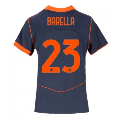 Inter Milan 2025/26 Tredjetröja Dam Nicolò Barella #23 Kortärmad Fotbollströja 1 Inter Milan 2025/26 Tredjetröja Dam Nicolò Barella #23 Kortärmad Fotbollströja