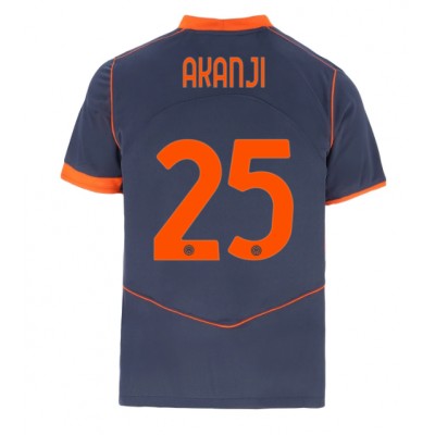 Inter Milan 2025/26 Tredjetröja Herr Manuel Akanji #25 Kortärmad Fotbollströja 1 Inter Milan 2025/26 Tredjetröja Herr Manuel Akanji #25 Kortärmad Fotbollströja