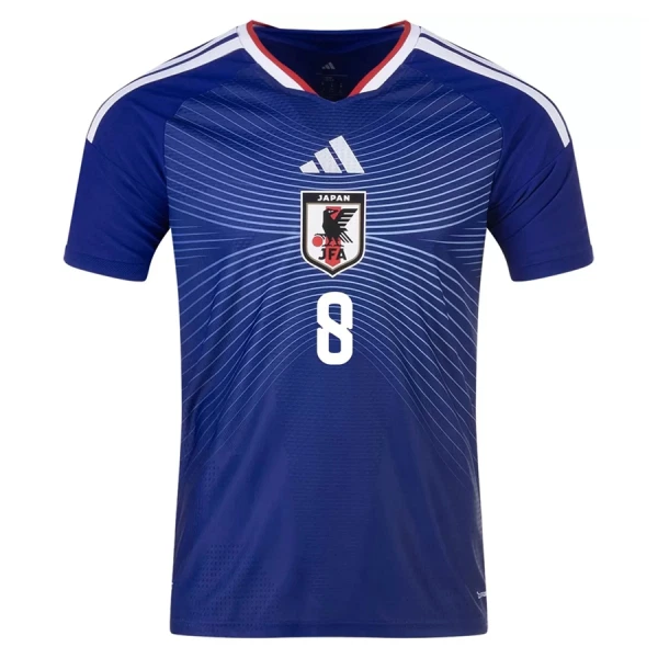 Japan Takumi Minamino #8 Hemmatröja Herr VM 2026 Fotboll