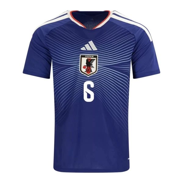 Japan Hemmatröja VM 2026 Herr Wataru Endo #6 Kortärmad Fotbollströja 2 Japan Wataru Endo 6 Hemmatröja Herr VM 2026