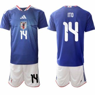 Japan VM 2026 Hemmaställ Herr Junya Itō #14 Kortärmad Fotbollströja + Shorts