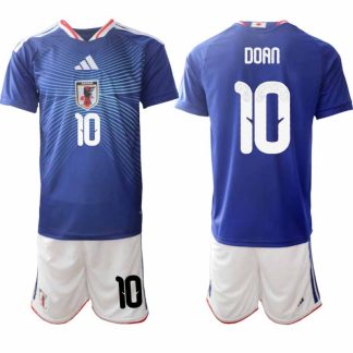 Japan VM 2026 Hemmaställ Herr Ritsu Doan #10 Kortärmad Fotbollströja + Shorts