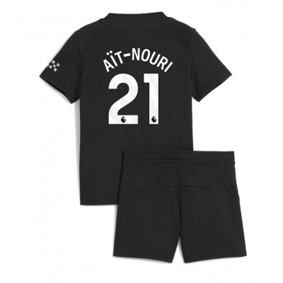 Manchester City Bortaställ 2025/26 Barn Rayan Aït-Nouri #21 Kortärmad Fotbollströja + Shorts 1 Manchester City Bortaställ 2025/26 Barn Rayan Aït-Nouri #21 Kortärmad Fotbollströja + Shorts