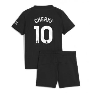 Manchester City Bortaställ 2025/26 Barn Rayan Cherki #10 Kortärmad Fotbollströja + Shorts