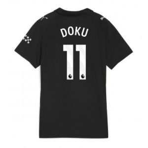 Manchester City Bortatröja 2025/26 Dam Jérémy Doku #11 Kortärmad