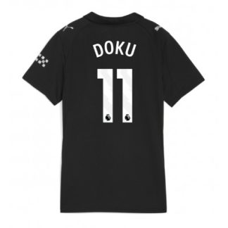 Manchester City Bortatröja 2025/26 Dam Jérémy Doku #11 Kortärmad