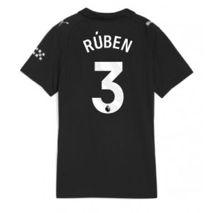 Manchester City Bortatröja 2025/26 Dam Rúben Dias #3 Kortärmad