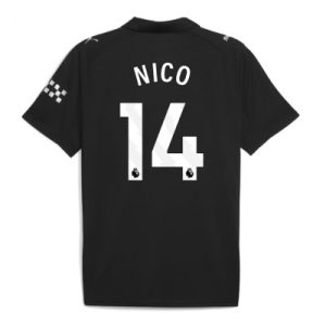 Manchester City Bortatröja 2025/26 Herr Nico González #14 Kortärmad