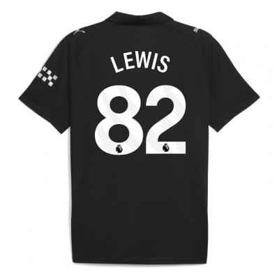 Manchester City Bortatröja 2025/26 Herr Rico Lewis #82 Kortärmad Manchester City Bortatröja 2025/26 Herr Rico Lewis #82 Kortärmad