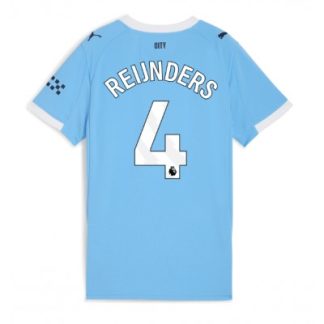 Manchester City Hemmatröja 2025/26 Dam Tijjani Reijnders #4 Kortärmad