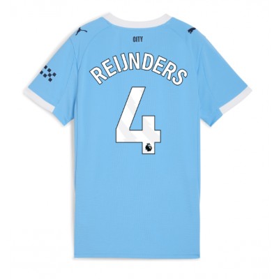 Manchester City Hemmatröja 2025/26 Dam Tijjani Reijnders #4 Kortärmad