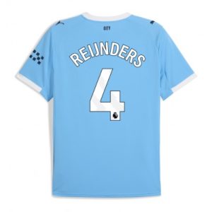 Manchester City Hemmatröja 2025/26 Herr Tijjani Reijnders #4 Kortärmad