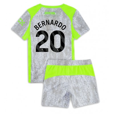 Manchester City Tredjeställ 2025/26 Barn Bernardo Silva #20 Kortärmad Fotbollströja + Shorts 1 Manchester City Tredjeställ 2025/26 Barn Bernardo Silva #20 Kortärmad Fotbollströja + Shorts