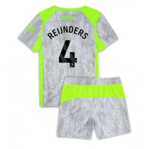 Manchester City Tredjeställ 2025/26 Barn Tijjani Reijnders #4 Kortärmad Fotbollströja + Shorts
