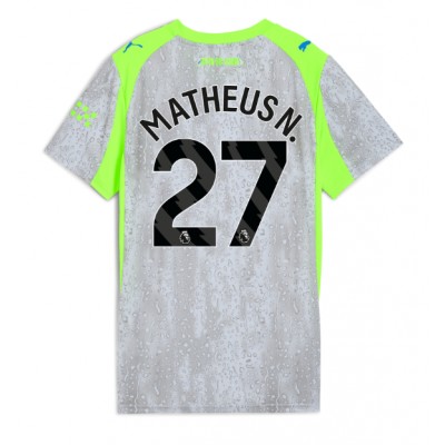 Manchester City Tredjetröja 2025/26 Dam Matheus Nunes #27 Kortärmad 1 Manchester City Tredjetröja 2025/26 Dam Matheus Nunes #27 Kortärmad