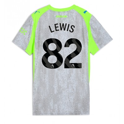 Manchester City Tredjetröja 2025/26 Dam Rico Lewis #82 Kortärmad 1 Manchester City Tredjetröja 2025/26 Dam Rico Lewis #82 Kortärmad