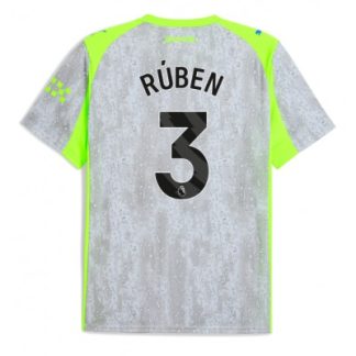 Manchester City Tredjetröja 2025/26 Herr Rúben Dias #3 Kortärmad