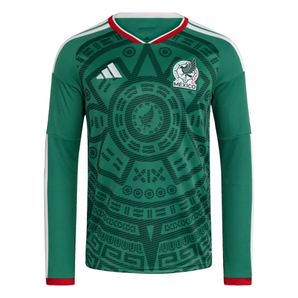 Mexiko Hemmatröja VM 2026 Herr Långärmad Fotbollströja 1 Mexiko Hemmatröja VM 2026 Herr Långärmad Fotbollströja
