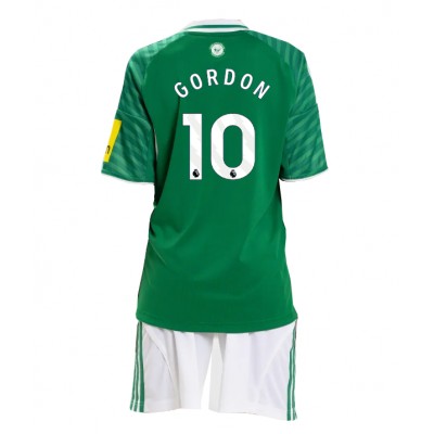 Newcastle United 2025/26 Bortatröja Barn Set – Anthony Gordon #10 Kortärmad Fotbollströja med Shorts