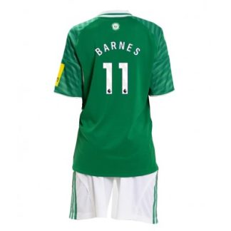 Newcastle United 2025/26 Bortatröja Barn Set – Harvey Barnes #11 Kortärmad Fotbollströja med Shorts