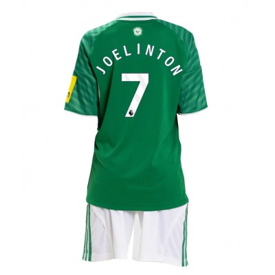 Newcastle United 2025/26 Bortatröja Barn Set – Joelinton #7 Kortärmad Fotbollströja med Shorts