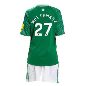 Newcastle United 2025/26 Bortatröja Barn Set – Nick Woltemade #27 Kortärmad Fotbollströja med Shorts