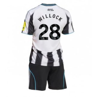Newcastle United 2025/26 Hemmatröja Barn Set – Joe Willock #28 Kortärmad Fotbollströja med Shorts