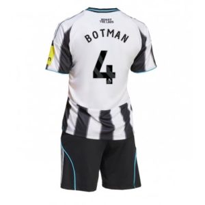 Newcastle United 2025/26 Hemmatröja Barn Set – Sven Botman #4 Kortärmad Fotbollströja med Shorts