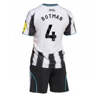 Newcastle United 2025/26 Hemmatröja Barn Set – Sven Botman #4 Kortärmad Fotbollströja med Shorts