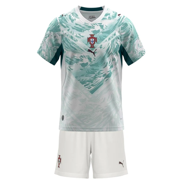 Portugal Bortatröja VM 2026 Barn Kortärmad Fotbollströja + Shorts 1 Portugal Bortatröja VM 2026 Barn Kortärmad Fotbollströja + Shorts