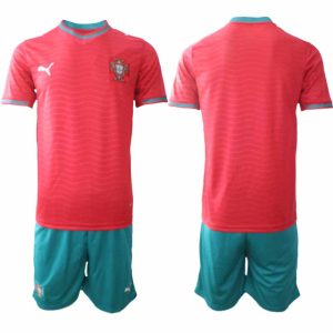 Portugal VM 2026 Hemmaställ Herr Fotbollströja Kortärmad + Shorts