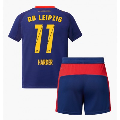 RB Leipzig 2025/26 Bortatröja Barn Set – Conrad Harder #11 Kortärmad Fotbollströja med Shorts 1 RB Leipzig 2025/26 Bortatröja Barn Set – Conrad Harder #11 Kortärmad Fotbollströja med Shorts