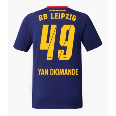 RB Leipzig 2025/26 Bortatröja Herr Yan Diomande #49 Kortärmad Fotbollströja 1 RB Leipzig 2025/26 Bortatröja Herr Yan Diomande #49 Kortärmad Fotbollströja
