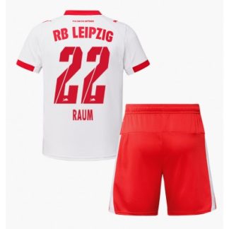 RB Leipzig 2025/26 Hemmatröja Barn Set – David Raum #22 Kortärmad Fotbollströja med Shorts