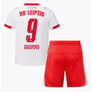RB Leipzig 2025/26 Hemmatröja Barn Set – Johan Bakayoko #9 Kortärmad Fotbollströja med Shorts
