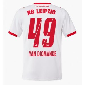 RB Leipzig 2025/26 Hemmatröja Herr Yan Diomande #49 Kortärmad Fotbollströja