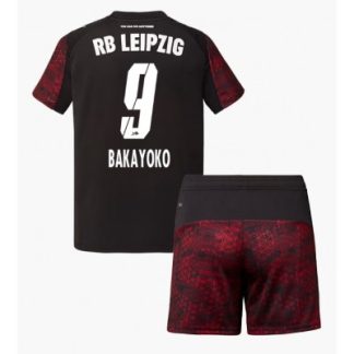 RB Leipzig 2025/26 Tredjetröja Barn Set – Johan Bakayoko #9 Kortärmad Fotbollströja med Shorts