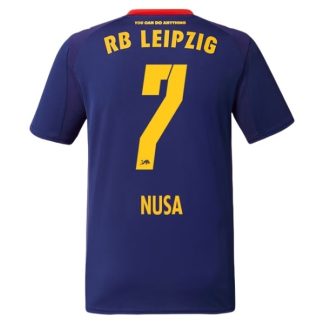 RB Leipzig Antonio Nusa #7 Bortatröja 2025/26 Herr Kortärmad Fotbollströja