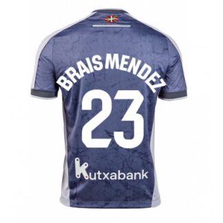 Real Sociedad Bortatröja 2025–26 Herr Brais Méndez #23 Kortärmad Fotbollströja