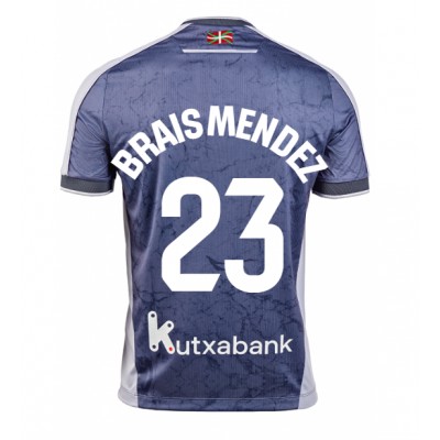 Real Sociedad Bortatröja 2025–26 Herr Brais Méndez #23 Kortärmad Fotbollströja 1 Real Sociedad Bortatröja 2025–26 Herr Brais Méndez #23 Kortärmad Fotbollströja