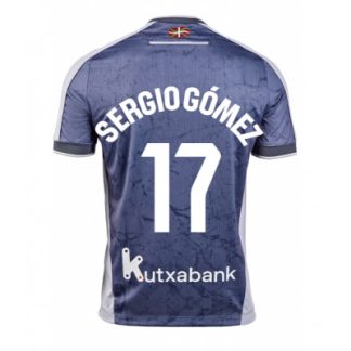 Real Sociedad Bortatröja 2025–26 Herr Sergio Gómez #17 Kortärmad Fotbollströja