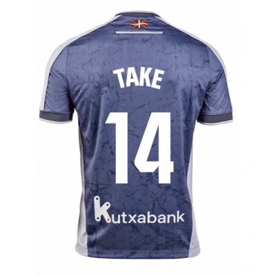 Real Sociedad Bortatröja 2025–26 Herr Takefusa Kubo #14 Kortärmad Fotbollströja