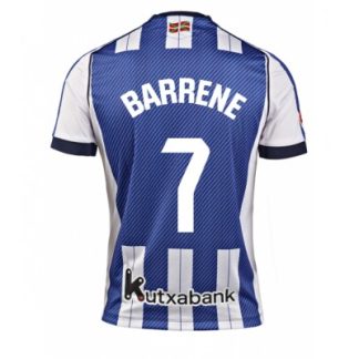 Real Sociedad Hemmatröja 2025–26 Herr Ander Barrenetxea #7 Kortärmad Fotbollströja