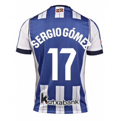 Real Sociedad Hemmatröja 2025–26 Herr Sergio Gómez #17 Kortärmad Fotbollströja 1 Real Sociedad Hemmatröja 2025–26 Herr Sergio Gómez #17 Kortärmad Fotbollströja