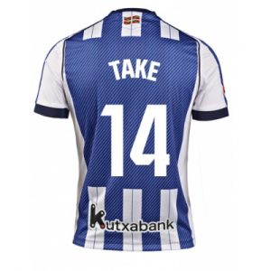 Real Sociedad Hemmatröja 2025–26 Herr Takefusa Kubo #14 Kortärmad Fotbollströja