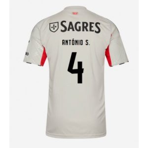 SL Benfica 2025/26 Bortatröja Herr António Silva #4 Kortärmad Fotbollströja